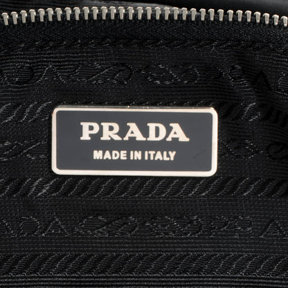 Prada Nylon Flat Messenger Bag Black 7 of 9