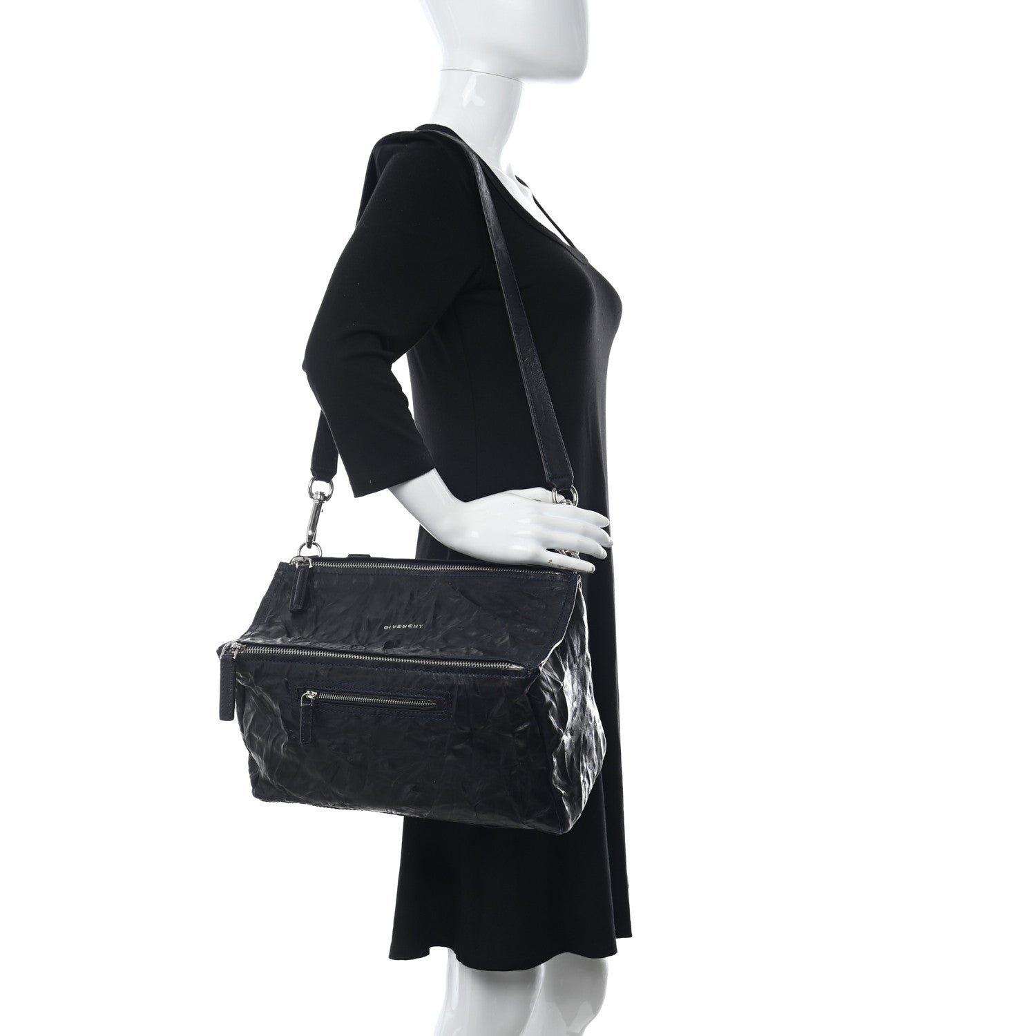 Givenchy Tumbled Sheepskin Medium Pandora Night Blue 2 of 10