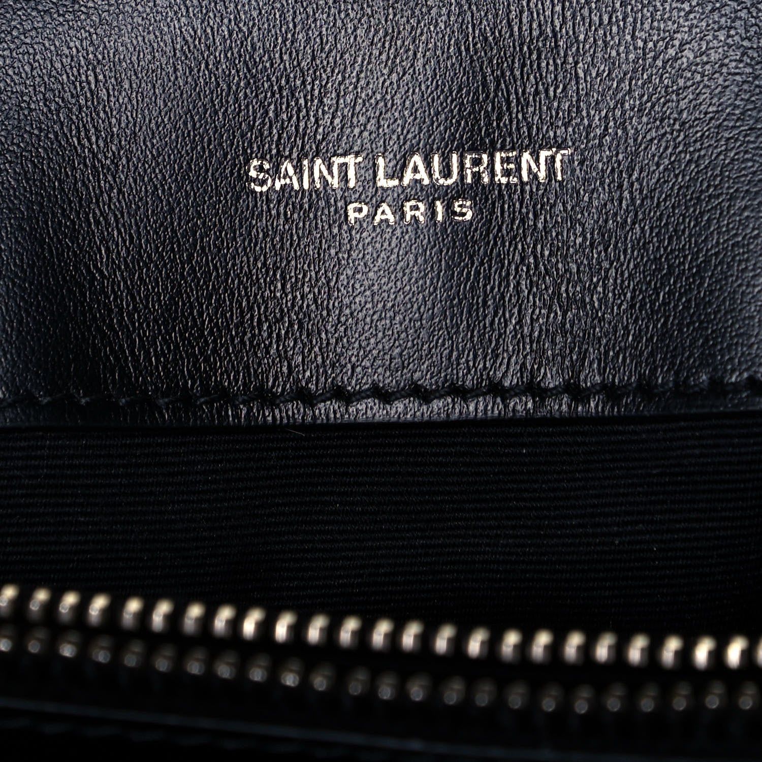 Saint Laurent Calfskin Y Quilted Monogram Small Loulou Chain Satchel Black 6 of 9