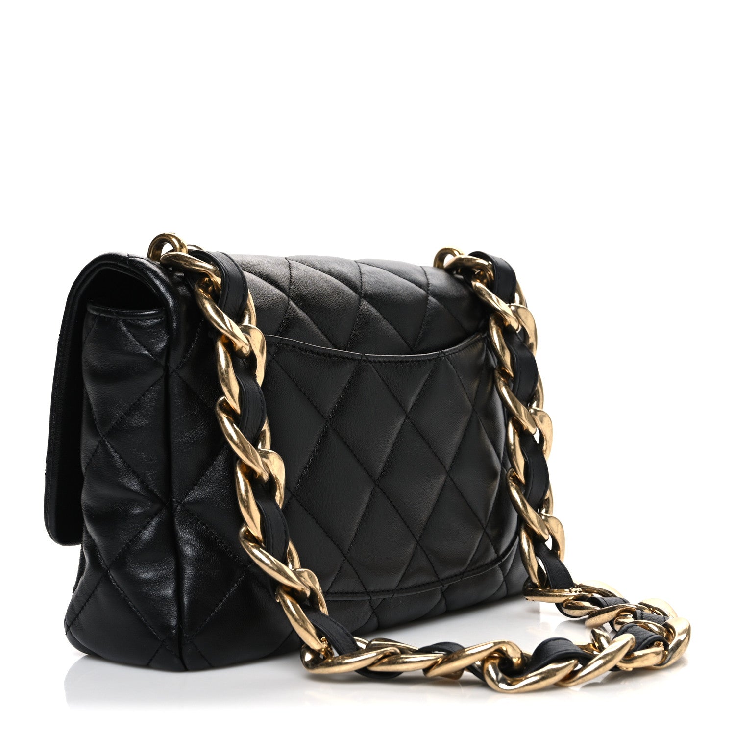 Chanel Lambskin Quilted Large CC Funky Town Flap Black 3 of 10