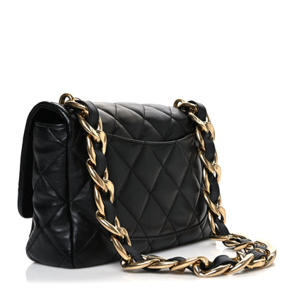 Chanel Lambskin Quilted Large CC Funky Town Flap Black 3 of 10