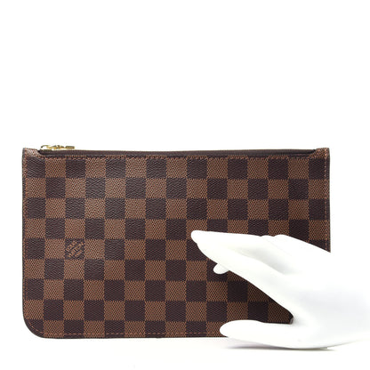 Louis Vuitton Damier Ebene Neverfull MM GM Pochette 2 of 9