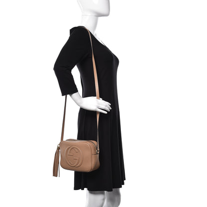 Gucci Pebbled Calfskin Small Soho Disco Bag Camelia 3 of 19