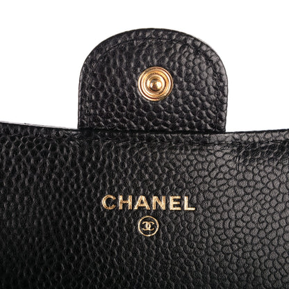 Chanel Caviar Quilted Large Flap Wallet Black 5 of 8