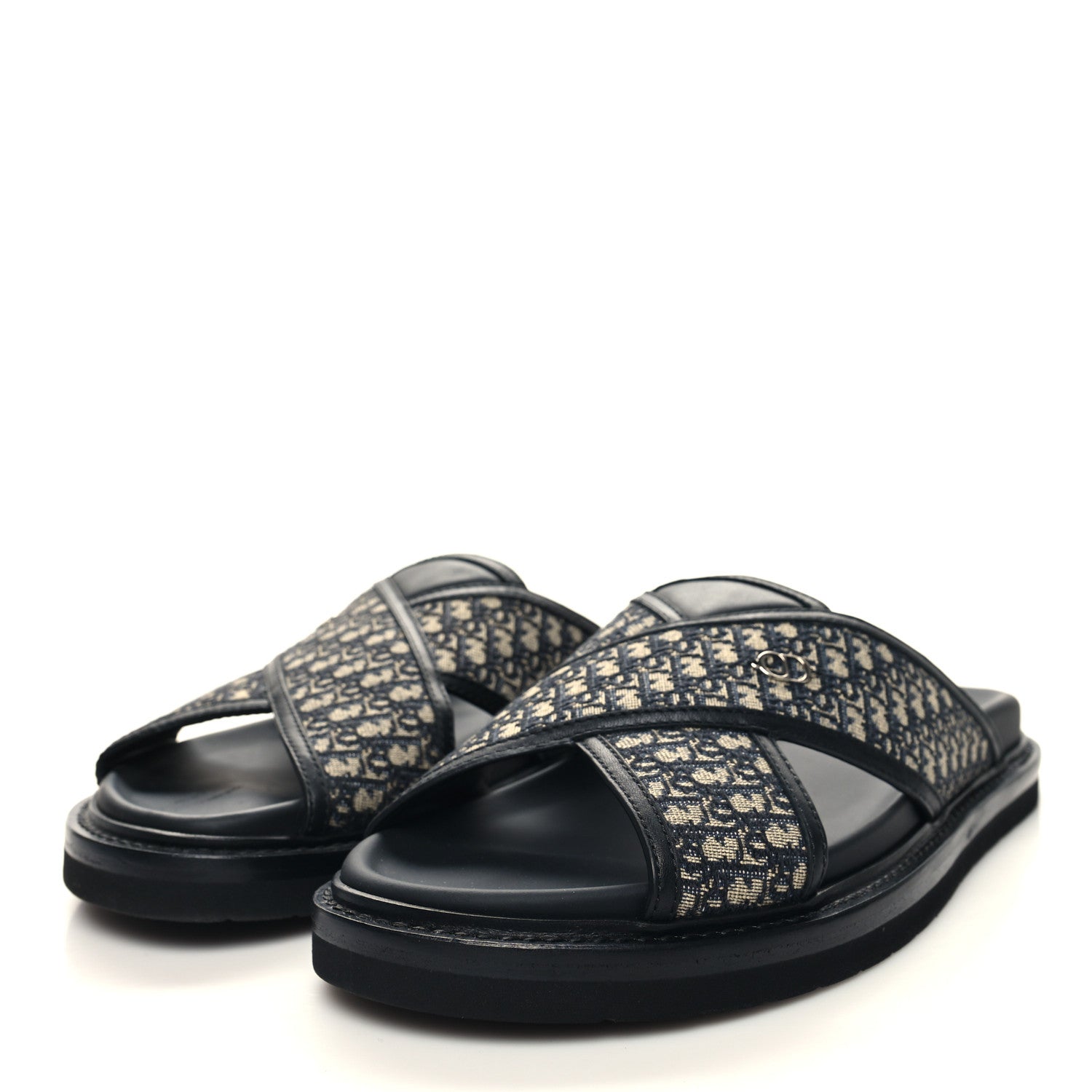 Christian Dior Oblique Mens Aqua Sandal 40 Blue 3 of 9