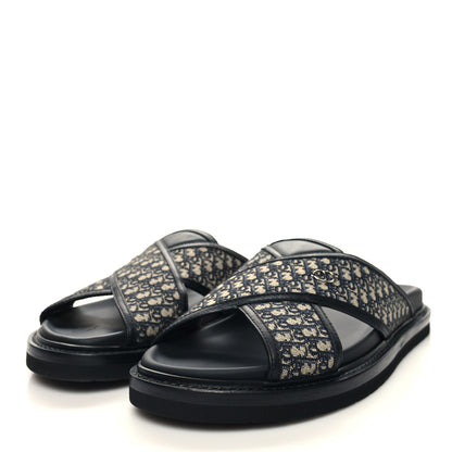 Christian Dior Oblique Mens Aqua Sandal 40 Blue 3 of 9