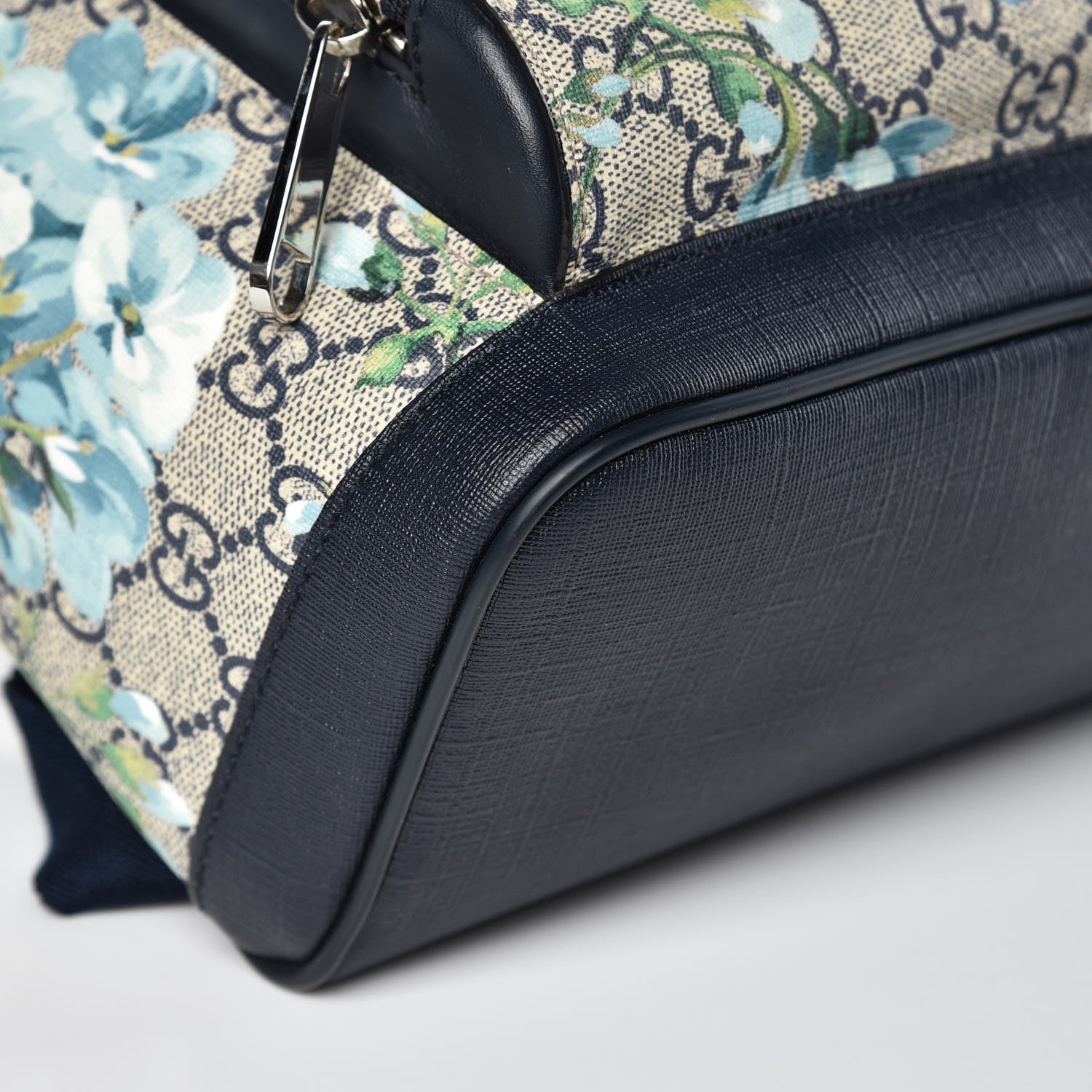 Gucci GG Supreme Monogram Blooms Small Day Backpack Blue 10 of 12
