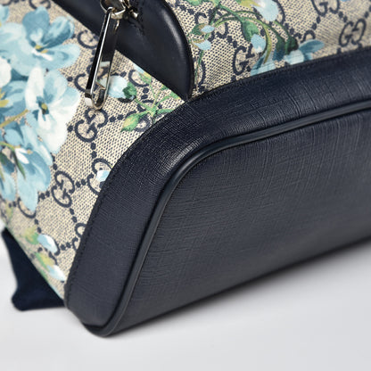 Gucci GG Supreme Monogram Blooms Small Day Backpack Blue 10 of 12