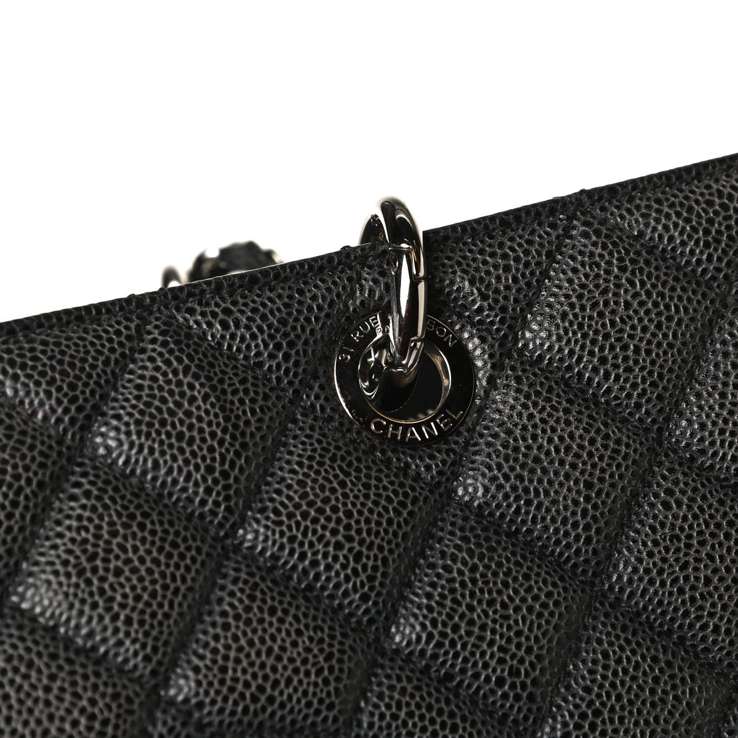 Caviar Quilted XL Grand Shopping Tote GST Black