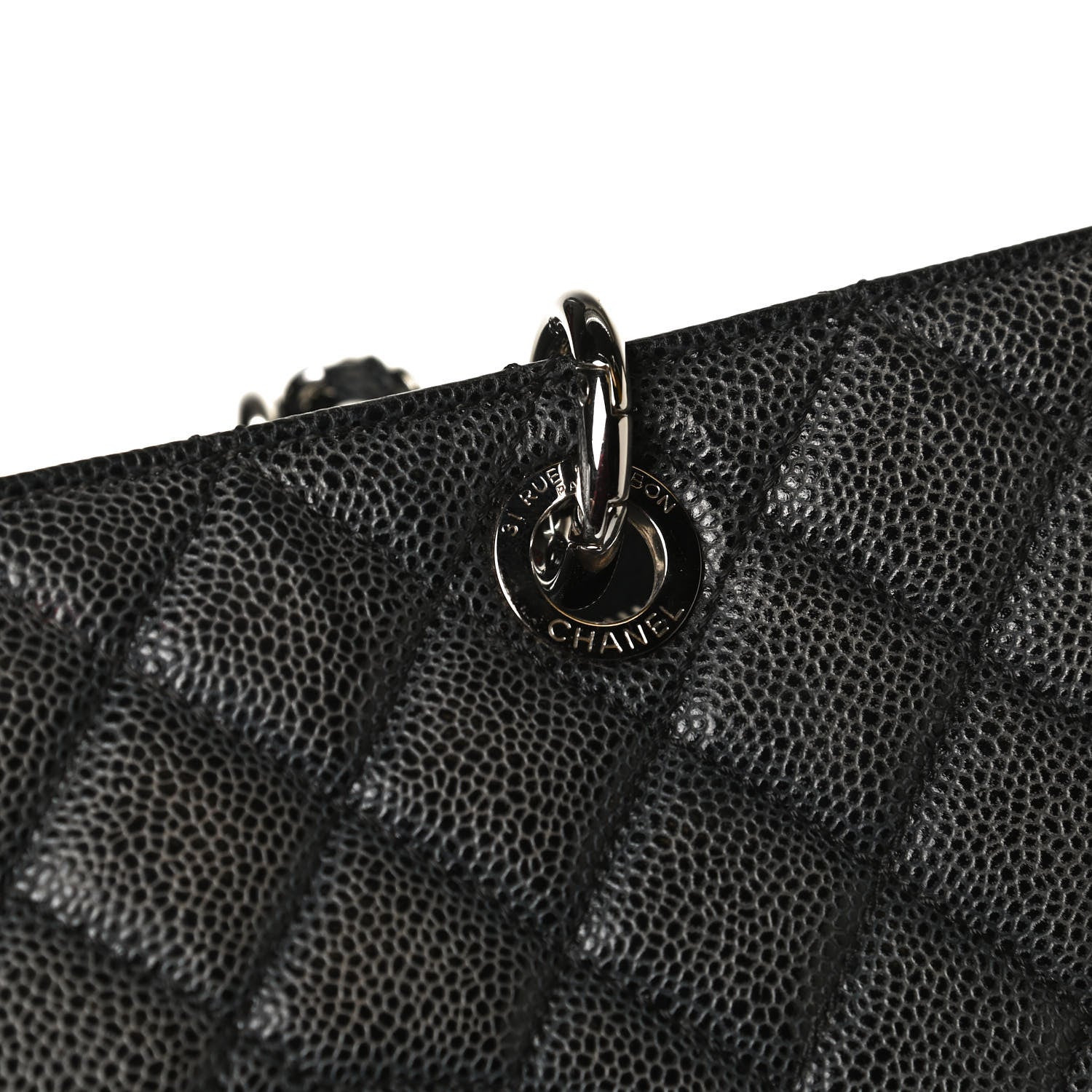 Chanel Caviar Quilted XL Grand Shopping Tote GST Black 13 of 16