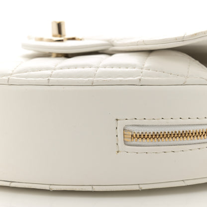 Chanel Lambskin Quilted CC In Love Heart Bag White 10 of 16