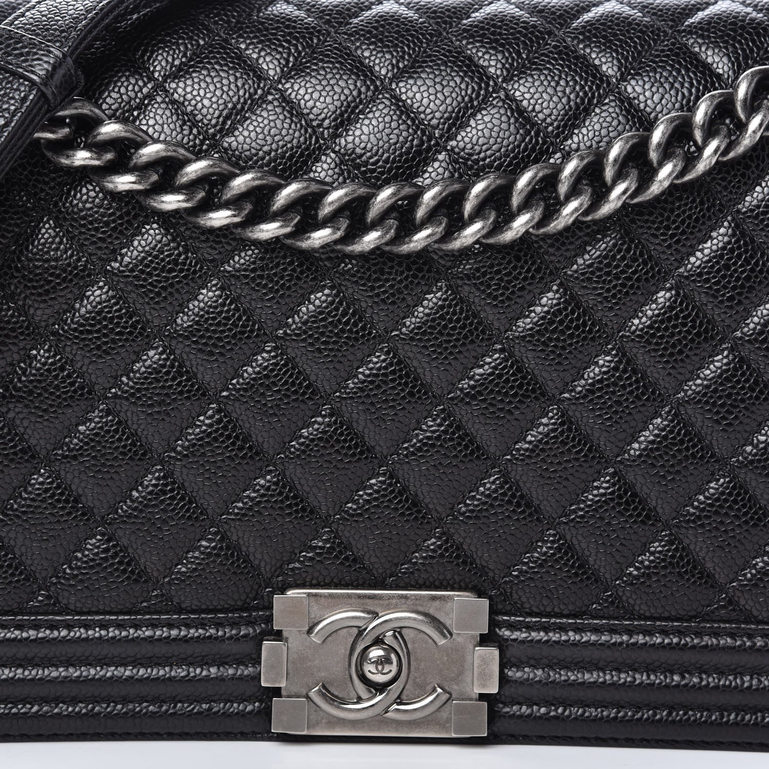 Chanel Caviar Quilted New Medium Boy Flap Black 10 of 10