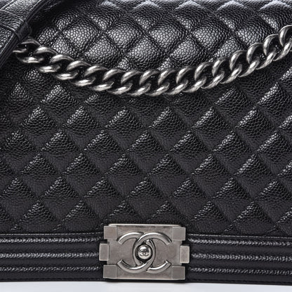 Chanel Caviar Quilted New Medium Boy Flap Black 10 of 10