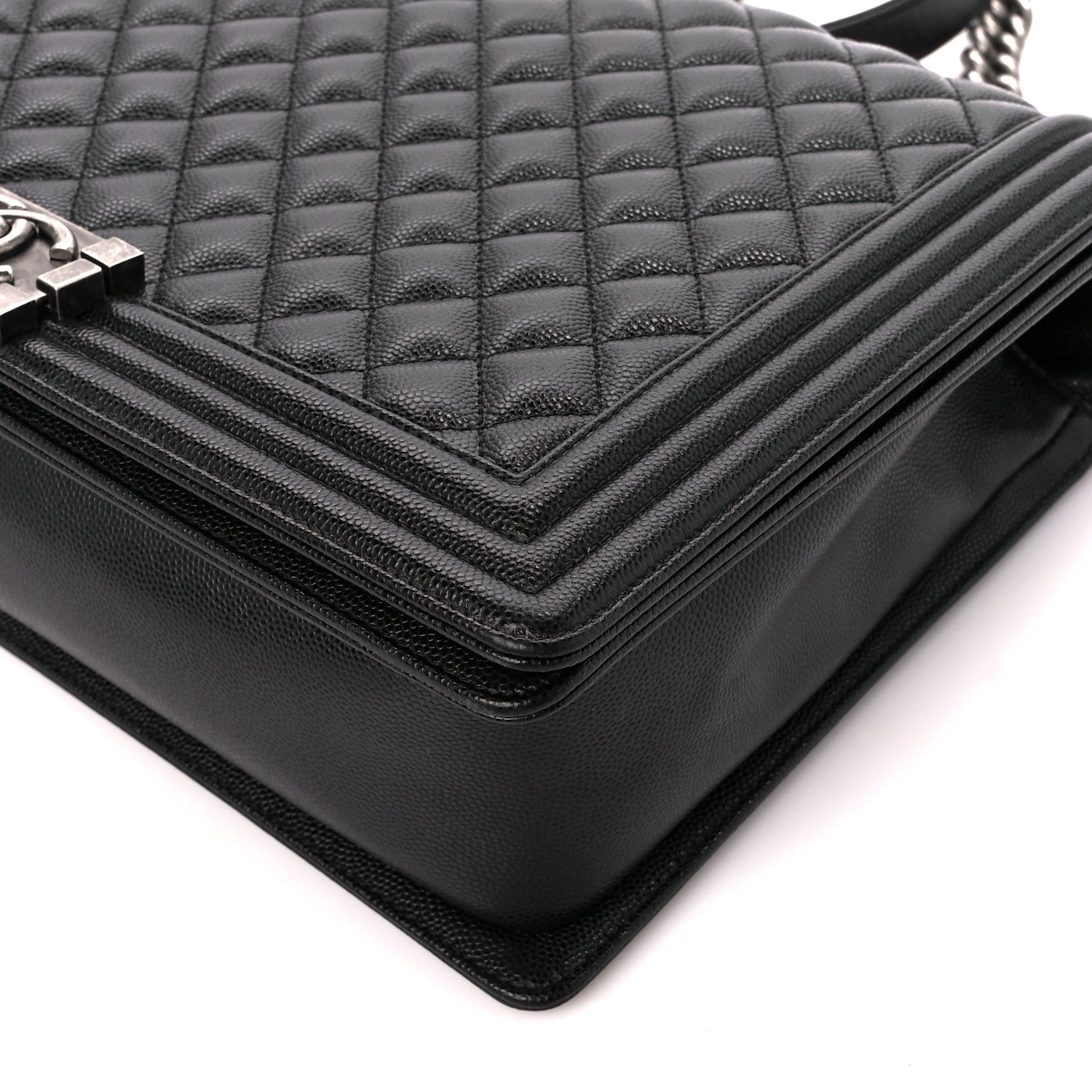 Chanel Caviar Quilted Large Boy Flap Black 10 of 11