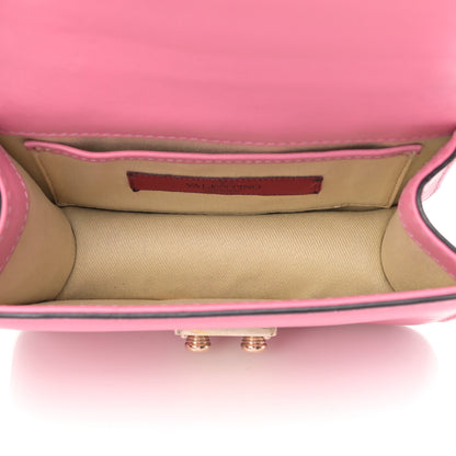 Valentino Garavani Vitello Mini Glam Lock Rockstud Flap Ninphea 8 of 39