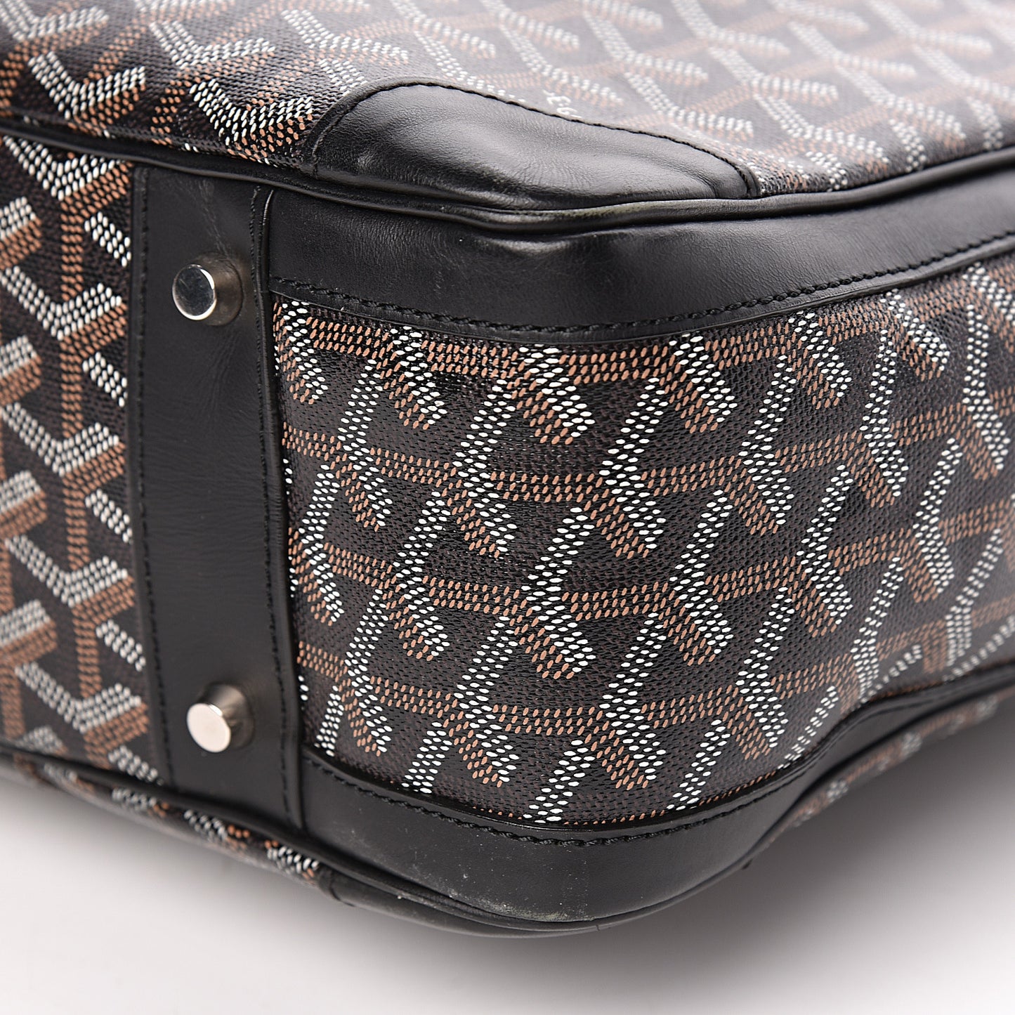 Goyardine Ambassade MM Briefcase Black