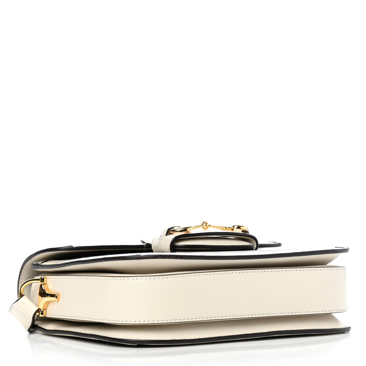 GG Supreme Monogram Horsebit 1955 Shoulder Bag Beige Mystic White