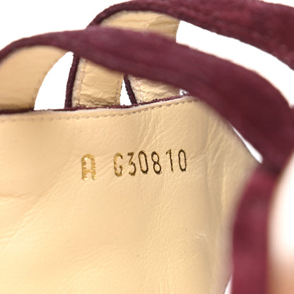 Chanel Suede Gladiator Sandals 38 8 of 10