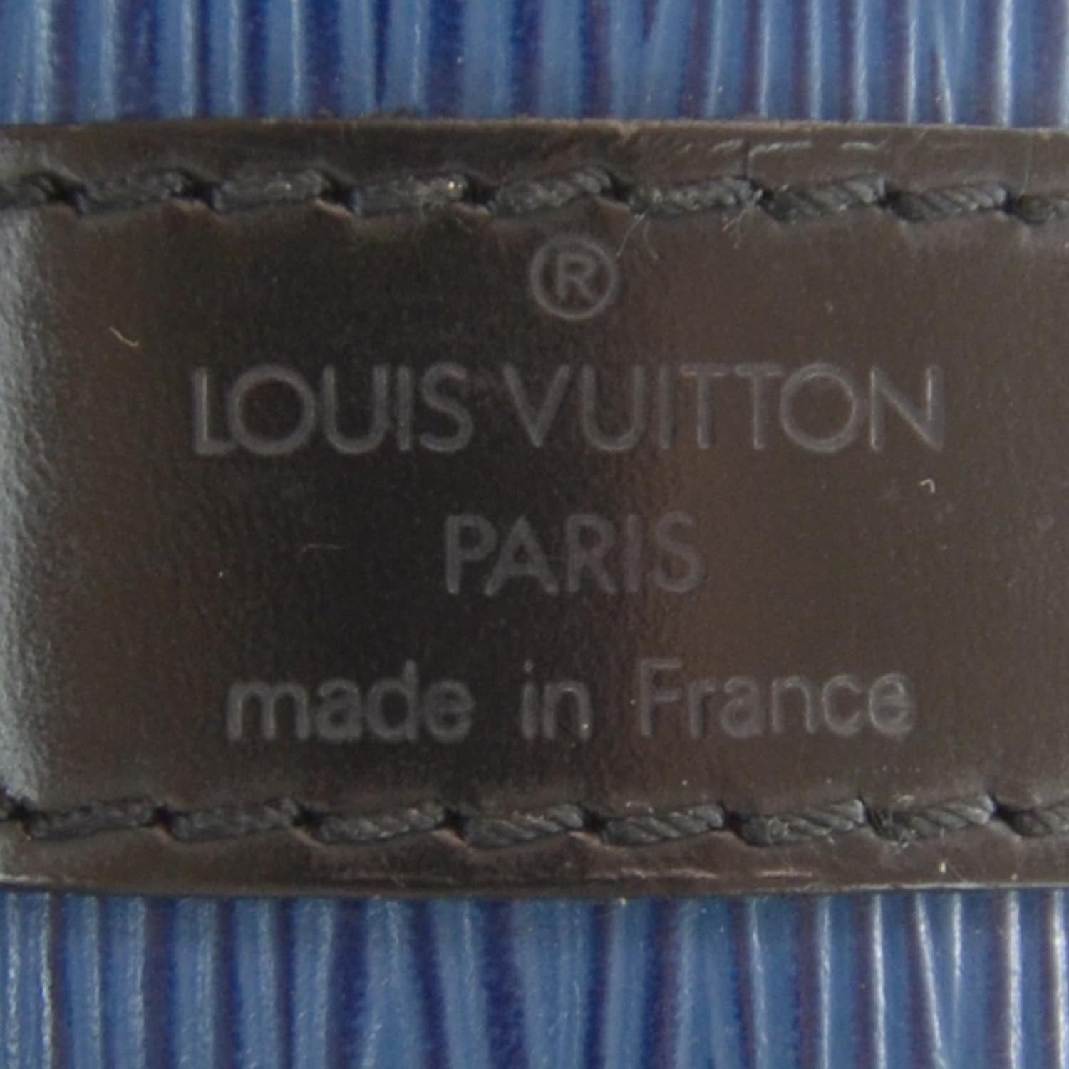Louis Vuitton Epi Petit Noe Blue Black 5 of 7