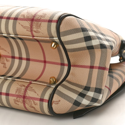 Burberry Haymarket Check Small Canterbury Tote Chocolate 9 of 15