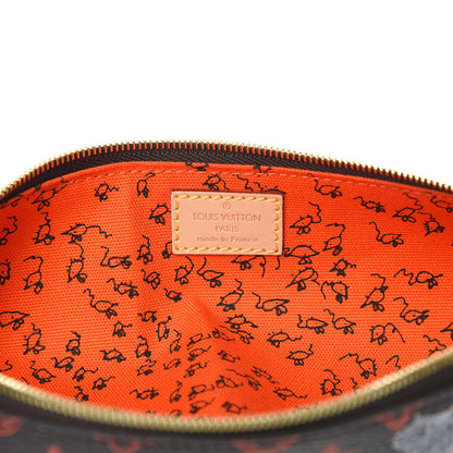Louis Vuitton Catogram Elizabeth Pouch Orange Marron 6 of 10