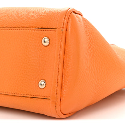 Gucci Pebbled Calfskin Small Soho Top Handle Bag Curcuma 10 of 13