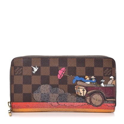Louis Vuitton Damier Ebene 2015 Christmas Animation Zippy Wallet Poppy 1 of 6