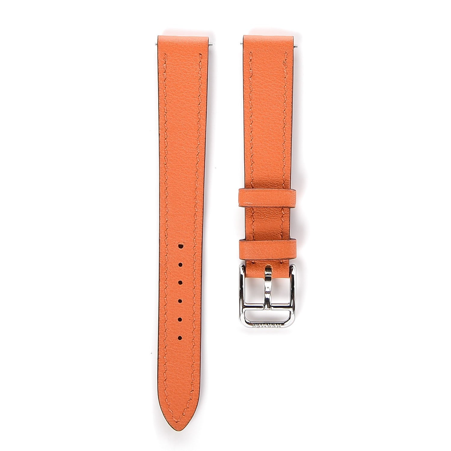 Hermes Swift Heure H Watch PM Strap Orange 1 of 4