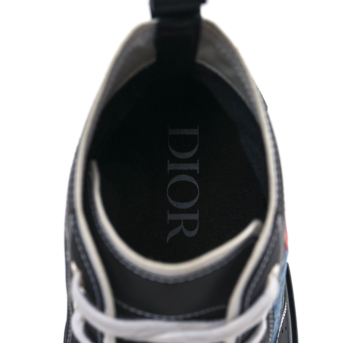 X RAYMOND PETTIBON Technical Canvas Lip Flower Mens B23 High Top Sneakers 42 Black