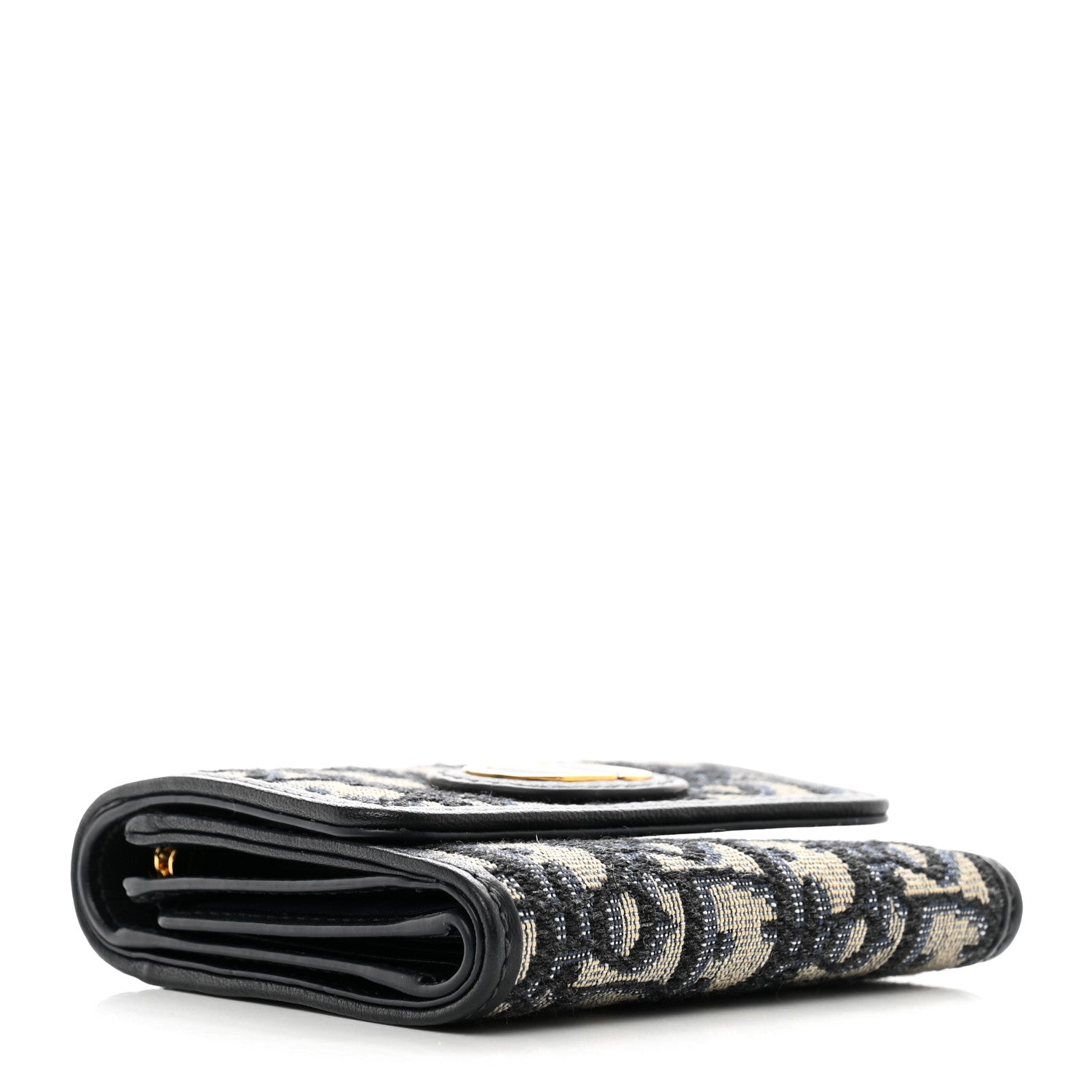 Christian Dior Oblique 30 Montaigne Lotus Wallet Blue 4 of 7