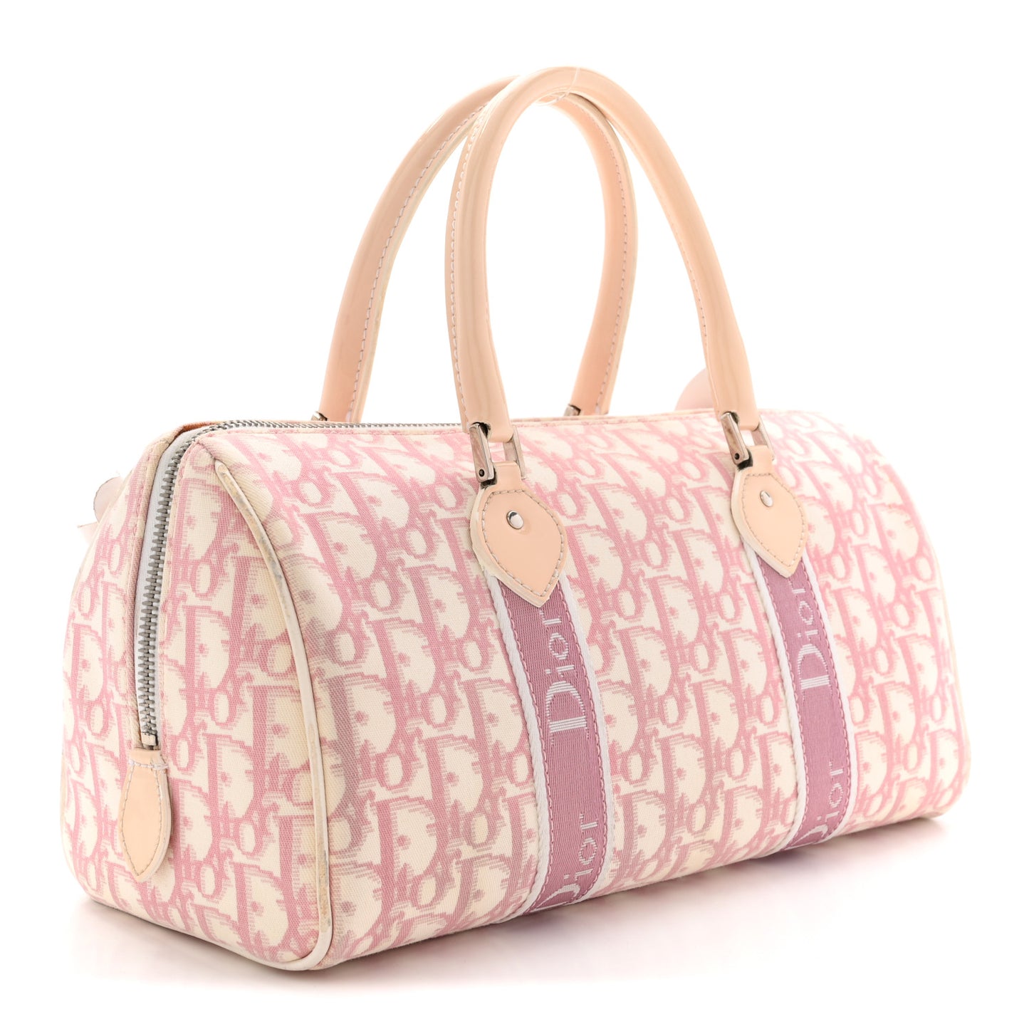 Monogram Girly Boston Pink Pink