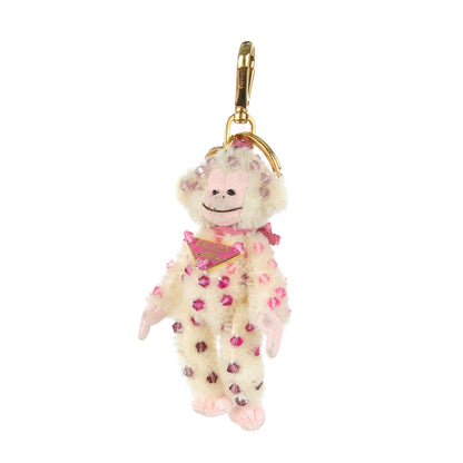 Prada Crystal Trick Monkey Keychain Charm White 1 of 3