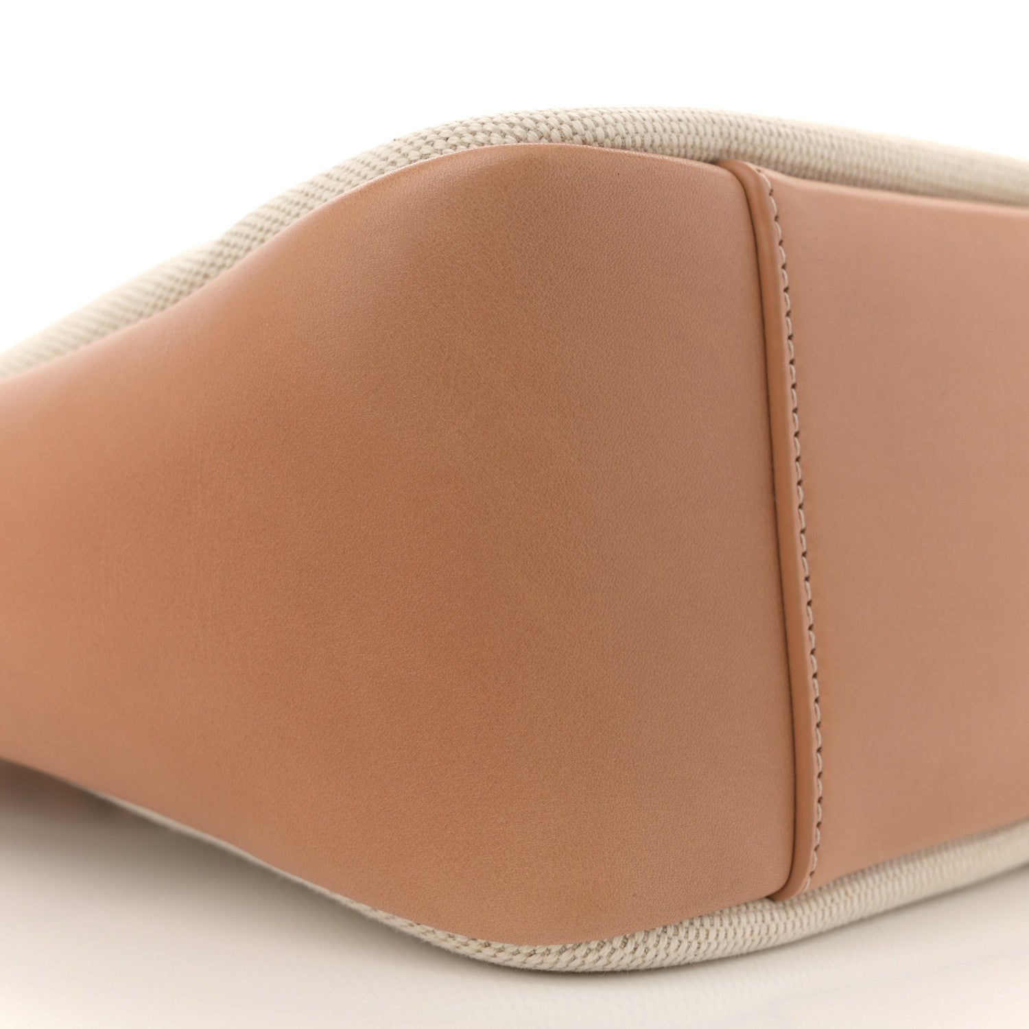 Saint Laurent Smooth Calfskin Canvas Small Le 5 A 7 Soft Hobo Natural Tan 10 of 13