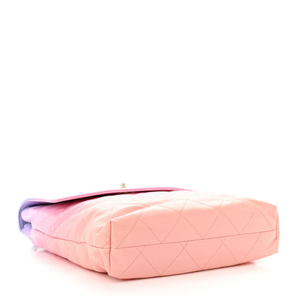Chanel Shaded Calfskin CC Hobo Light Purple Pink Coral 4 of 10
