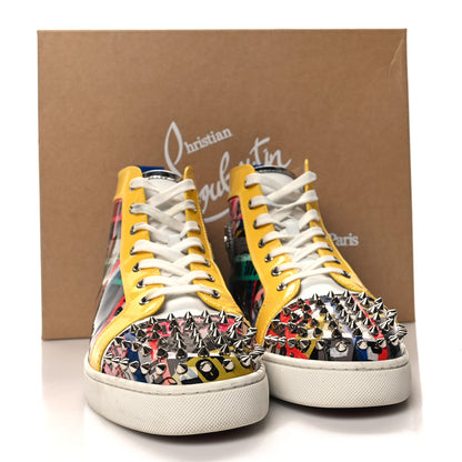 Christian Louboutin Patent Mens Louis Loubiballage Spikes Orlato Flat Sneakers 43.5 Version Multicolor 10 of 10