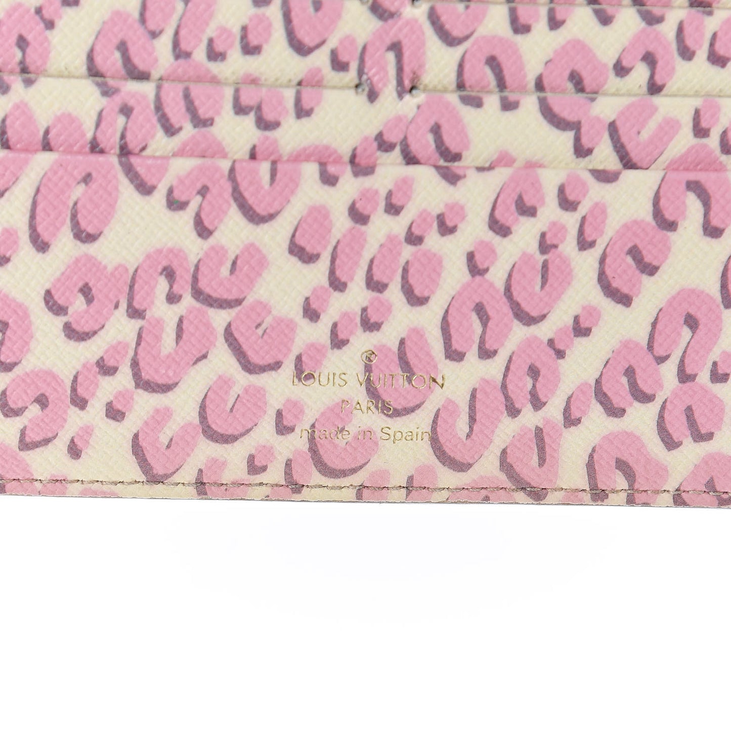 Monogram Leopard Insolite Wallet Blanc Corail
