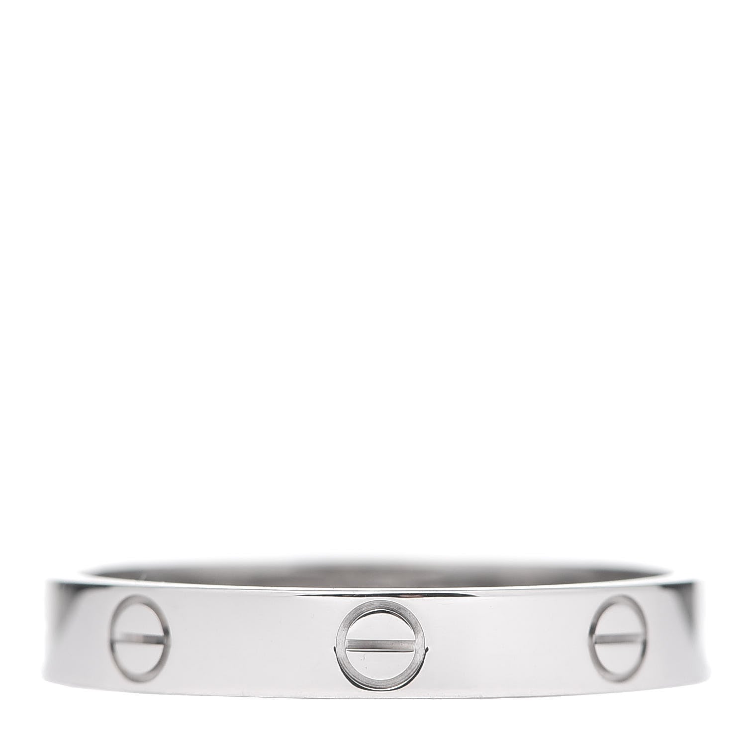 Cartier 18K White Gold 3.5mm LOVE Wedding Band Ring 63 10.25 3 of 4