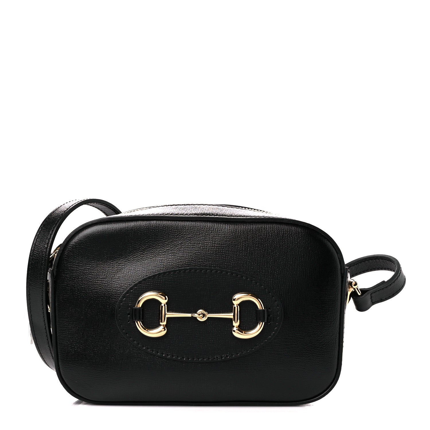 Gucci Calfskin Mini Horsebit 1955 Camera Shoulder Bag  Black 1 of 10