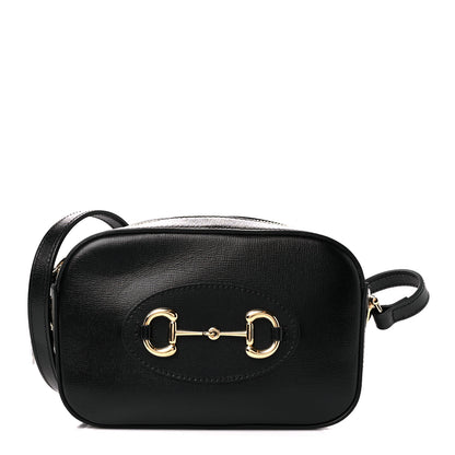 Gucci Calfskin Mini Horsebit 1955 Camera Shoulder Bag  Black 1 of 10