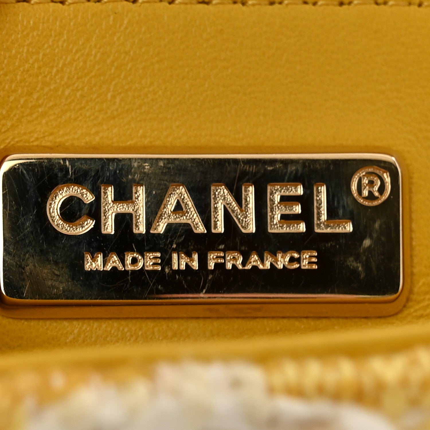 Chanel Tweed Beaded Mini Rectangular Flap Yellow White 12 of 12
