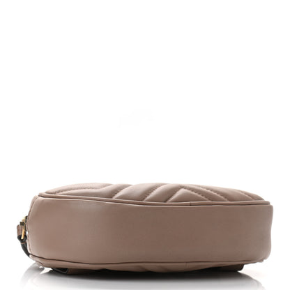 Gucci Calfskin Matelasse GG Marmont Belt Bag 75 30 Porcelain Rose 3 of 11