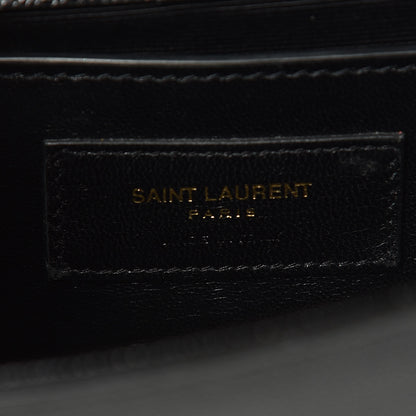 Saint Laurent Grain De Poudre Small Monogram Kate Satchel Black 7 of 13