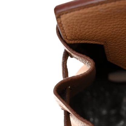 Hermes Taurillon Clemence BIRKIN 40 Tabac Camel 15 of 21
