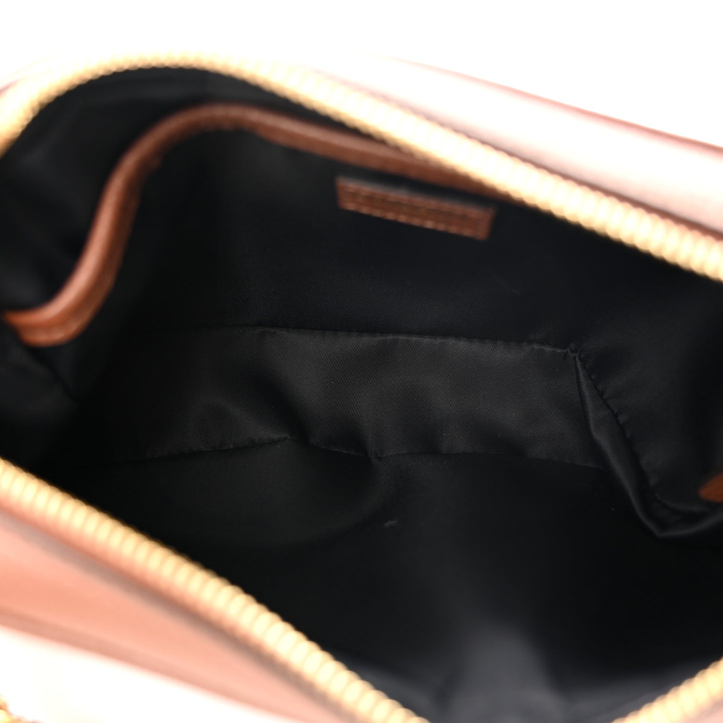 Grainy Calfskin Embossed Crossbody Bag Tan