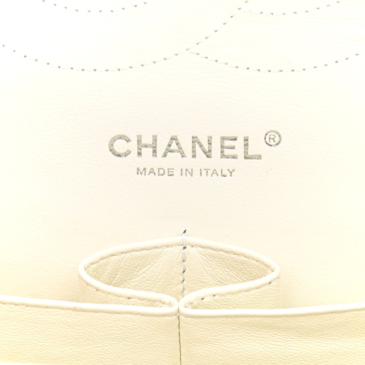 Chanel Caviar Quilted Jumbo Double Flap White 6 of 14