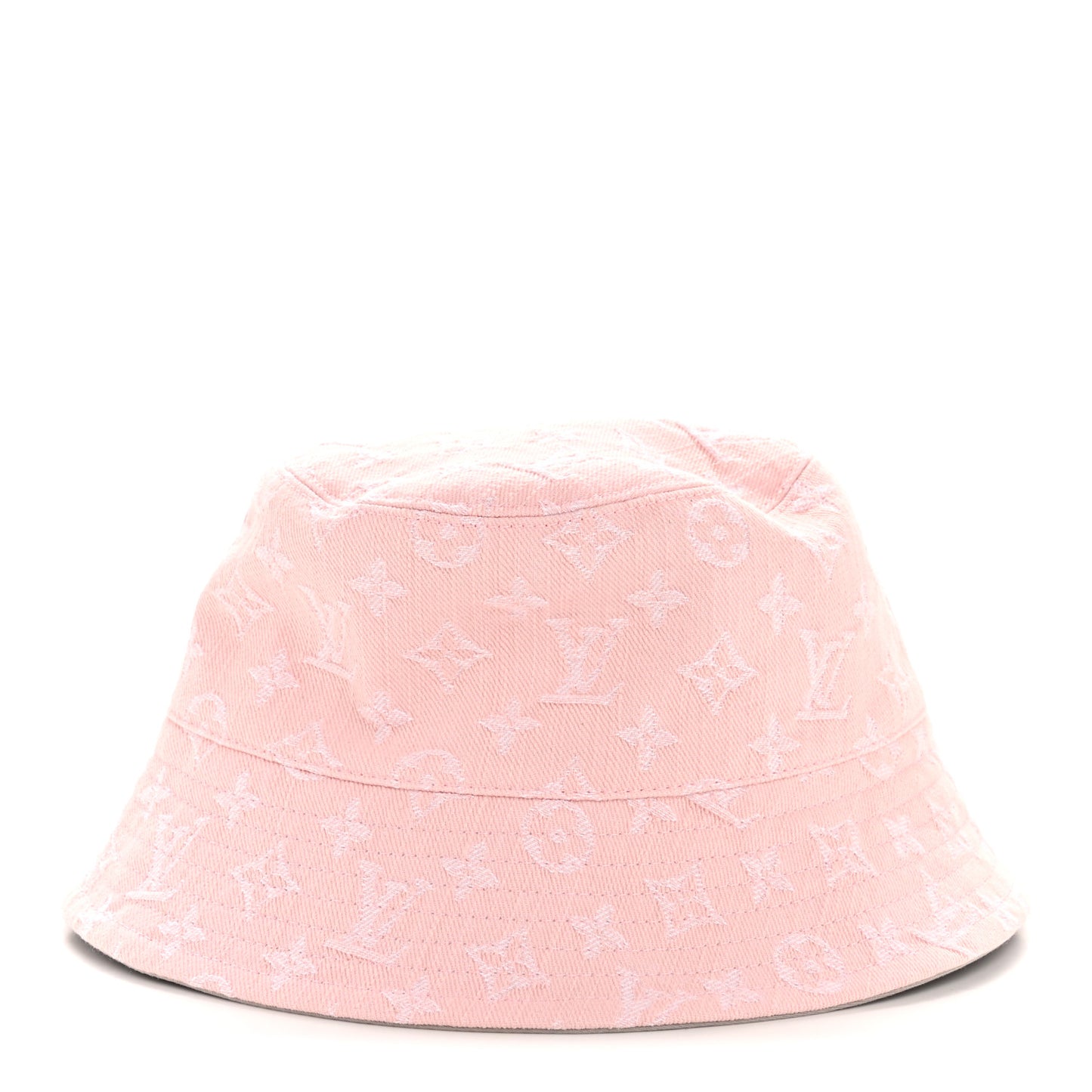Monogram Denim Jacquard Bucket Hat S Pink