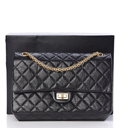 Chanel Aged Calfskin Quilted 2.55 Reissue 226 Flap Black 11 of 11