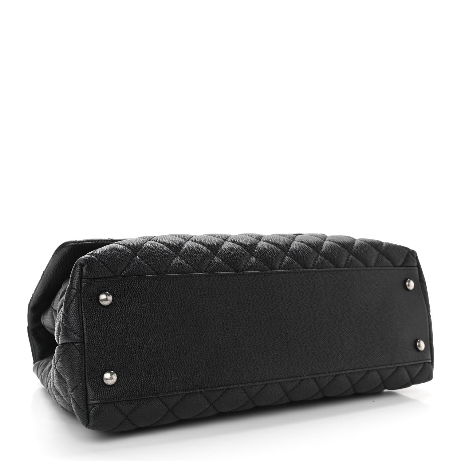 Chanel Caviar Quilted Medium Coco Handle Flap Black 4 of 12