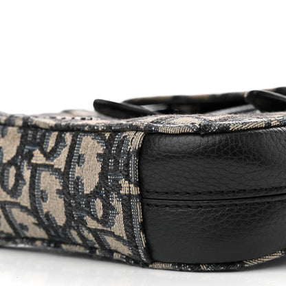 Christian Dior Oblique Saddle Pouch Blue 10 of 11