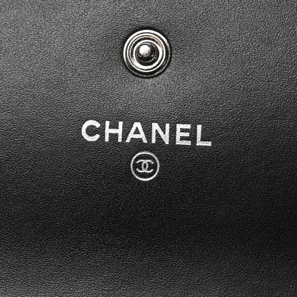 Chanel Caviar Timeless CC Large Gusset Flap Wallet Black 6 of 10